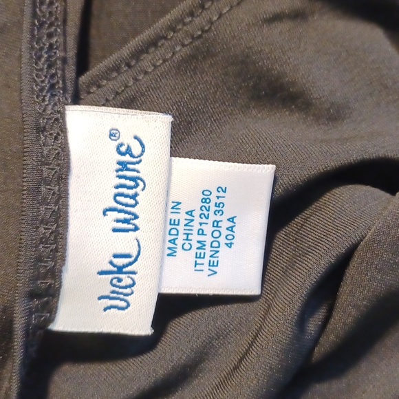 NEW! 20 Vicki Wayne BLACK Dress 5686 - Picture 5 of 6